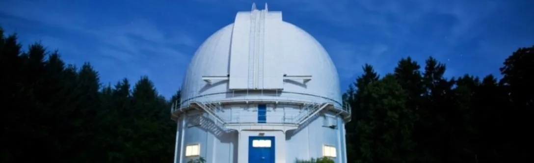 David Dunlap Observatory in Richmond Hill at dusk